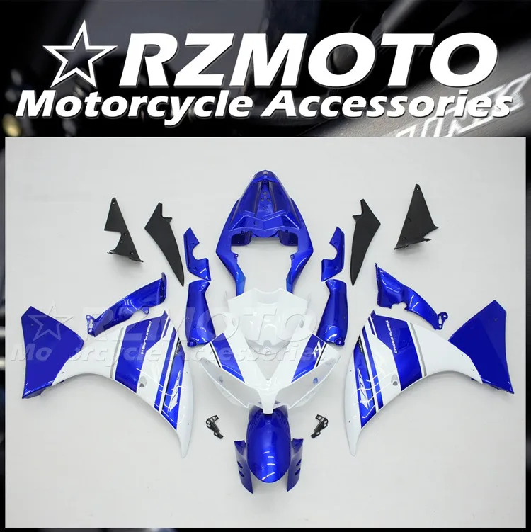 

Injection Mold New ABS Whole Fairings fit for YAMAHA YZF- R1 2012 2013 2014 12 13 14 Bodywork set Blue White
