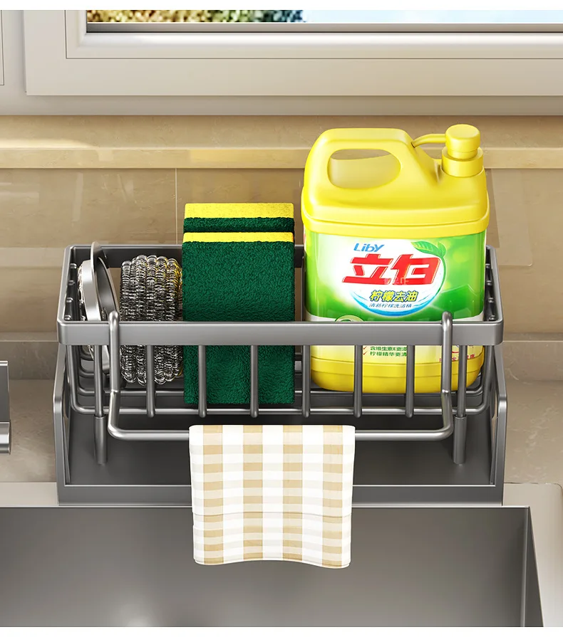 Самосливающаяся полка для раковины стеллаж слива держатель мыльной губки