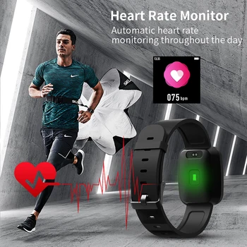 R32 Smart Watch with Heart Rate&Sleep Monitor, IP67 Waterproof, Full touch control,  Mobile phone APP control for Men&Women. 4