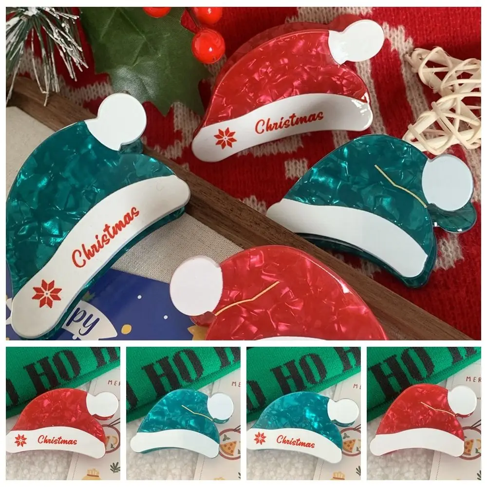 Рождественская шапка из уксусной кислоты красная шпилька для волос украшение