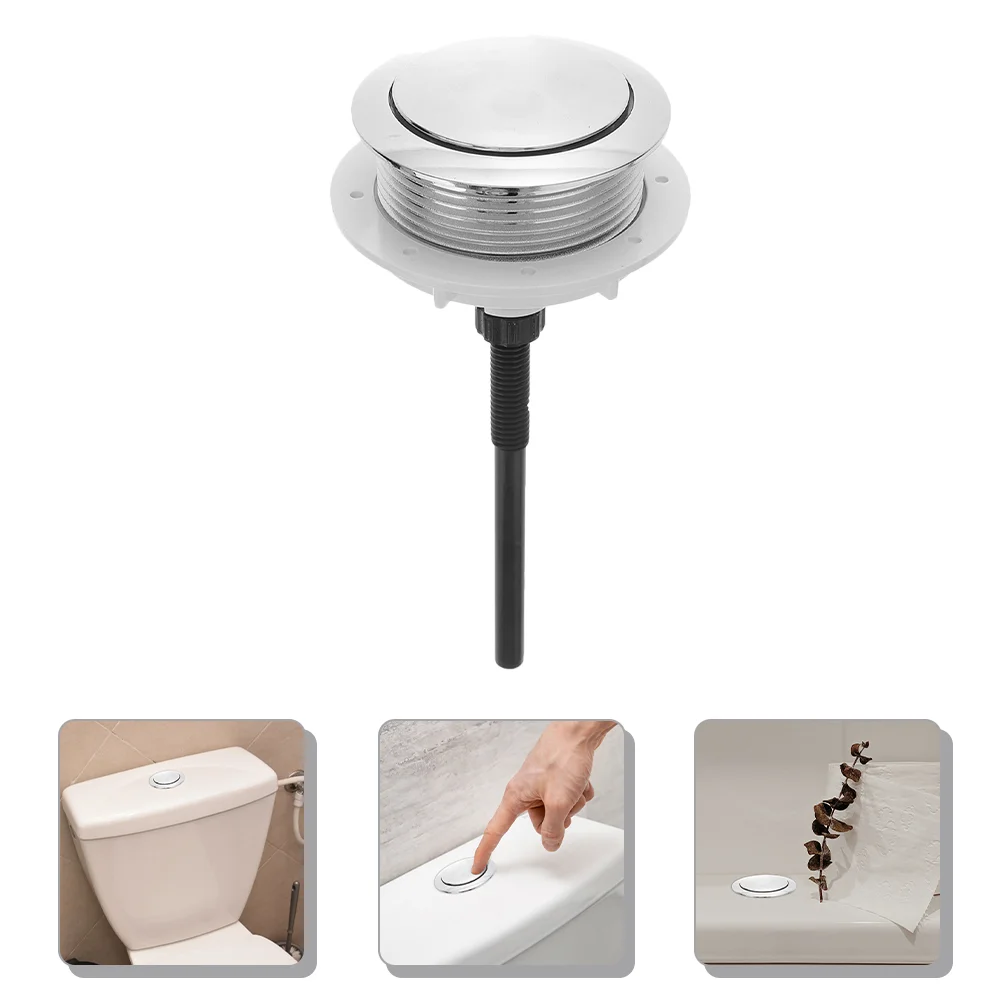 

Button Toilet Flush Push Tank Air Replacement Switch Water Dualuniversal Buttons Accessories Single Flusher Spa Shower Fittings