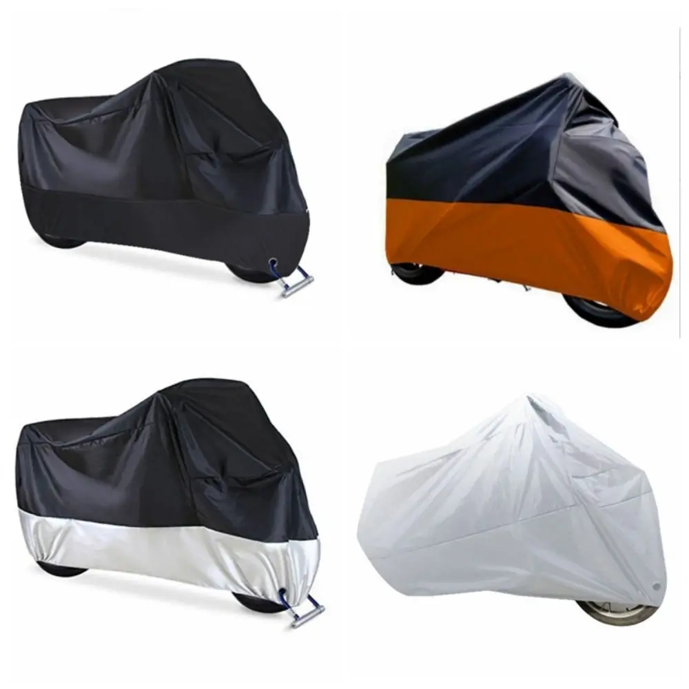 

Anti-UV Motorcycle Cover Sunshine Block Cover Firmly Motorbike Rain Cover Light Weight 190T Motors Dust Cover Rain