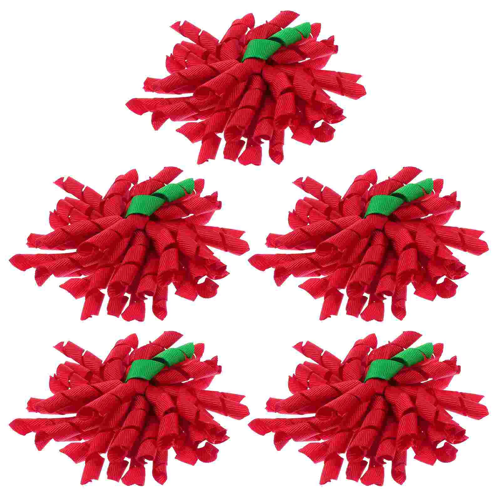 

5pcs Xmas Hairpins Christmas Baby Hair Clips Curly Korker Bow Hair Clip Christmas Korker Hair Bow Clip Christmas Accessories