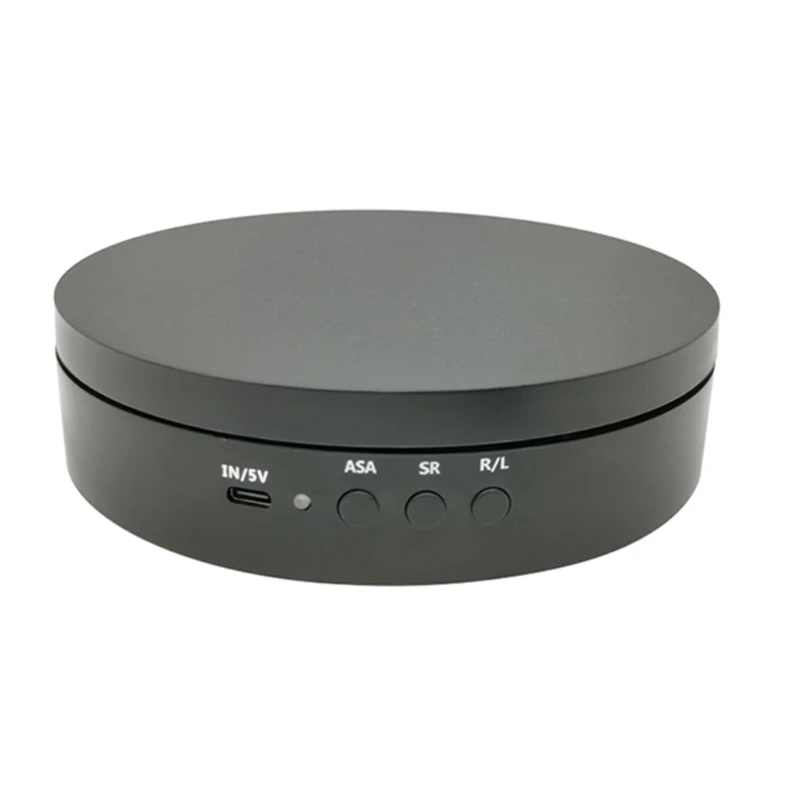 

Electric Rotating Display Stand Mirror 360 Degree Turntable Jewelry 3 Speeds