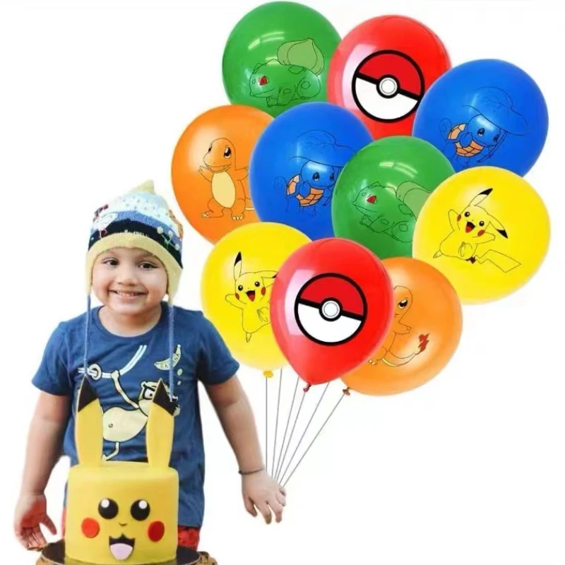 

Pokemon Balloons Birthday Party Decoration Anime Figure Charmander Pikachu Latex Balloon Set Kids Toys Birthday Party Decoration