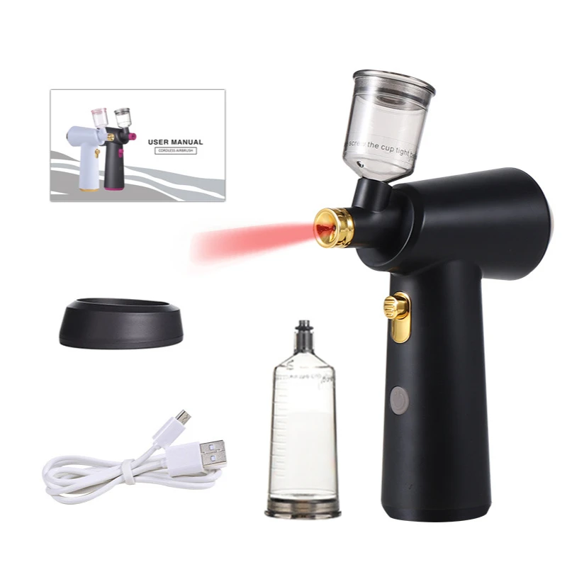 

Парикмахерский распылитель с воздушной щеткой, наноувлажнение, портативный мини-перезаряжаемый парикмахерский инструмент для загара