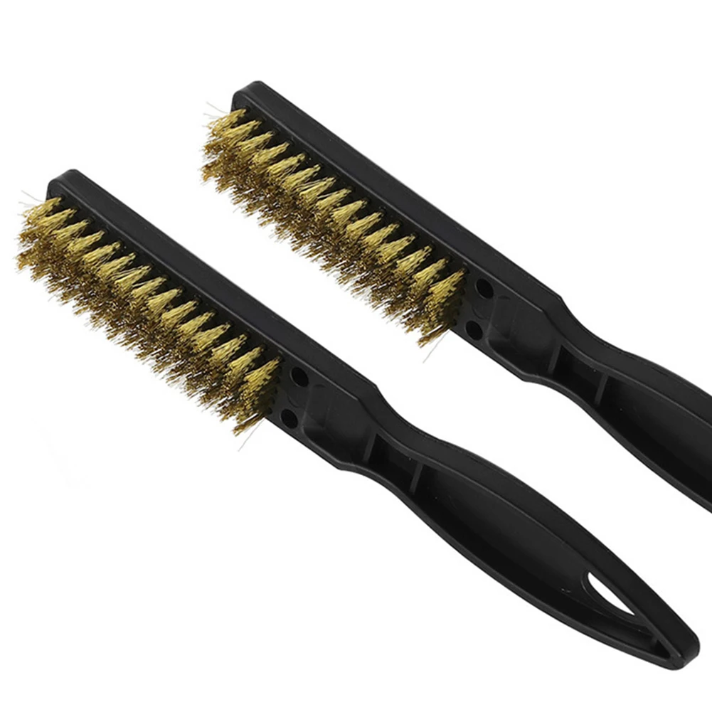 

1pc High Quality Copper Wire Brush For Household Mechanical Cleaning Metal Rust Remover Polishing Hand Tool Accessories