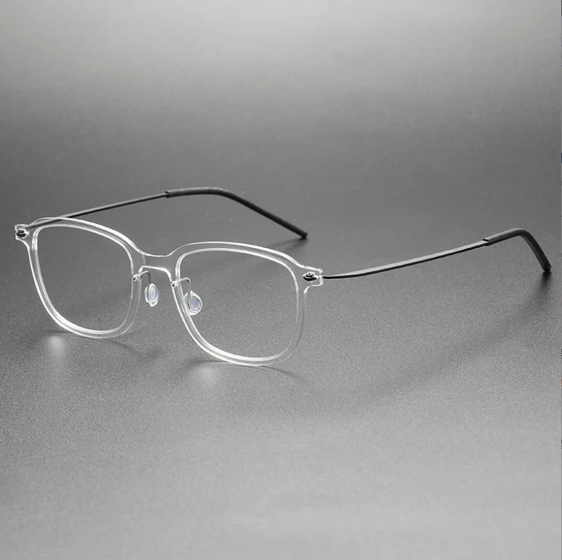 

Pure Titanium Acetate Presbyopia Reading Eyeglasses Frame Men Optical Eyewear Anti Scratch Prescription Ultralight Glasses Women