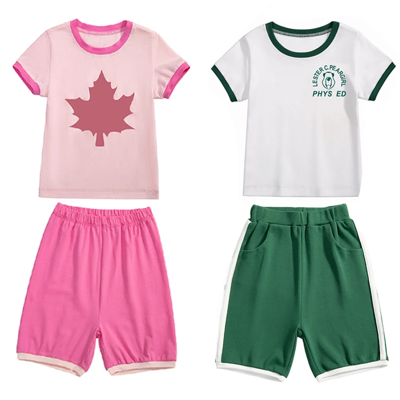 

Children Clothes Kids Suit Casual Kids Sets Cotton Print T-shirt 2 Pieces Suits Baby Summer Boys And Girls Tracksuit 1-5 Year