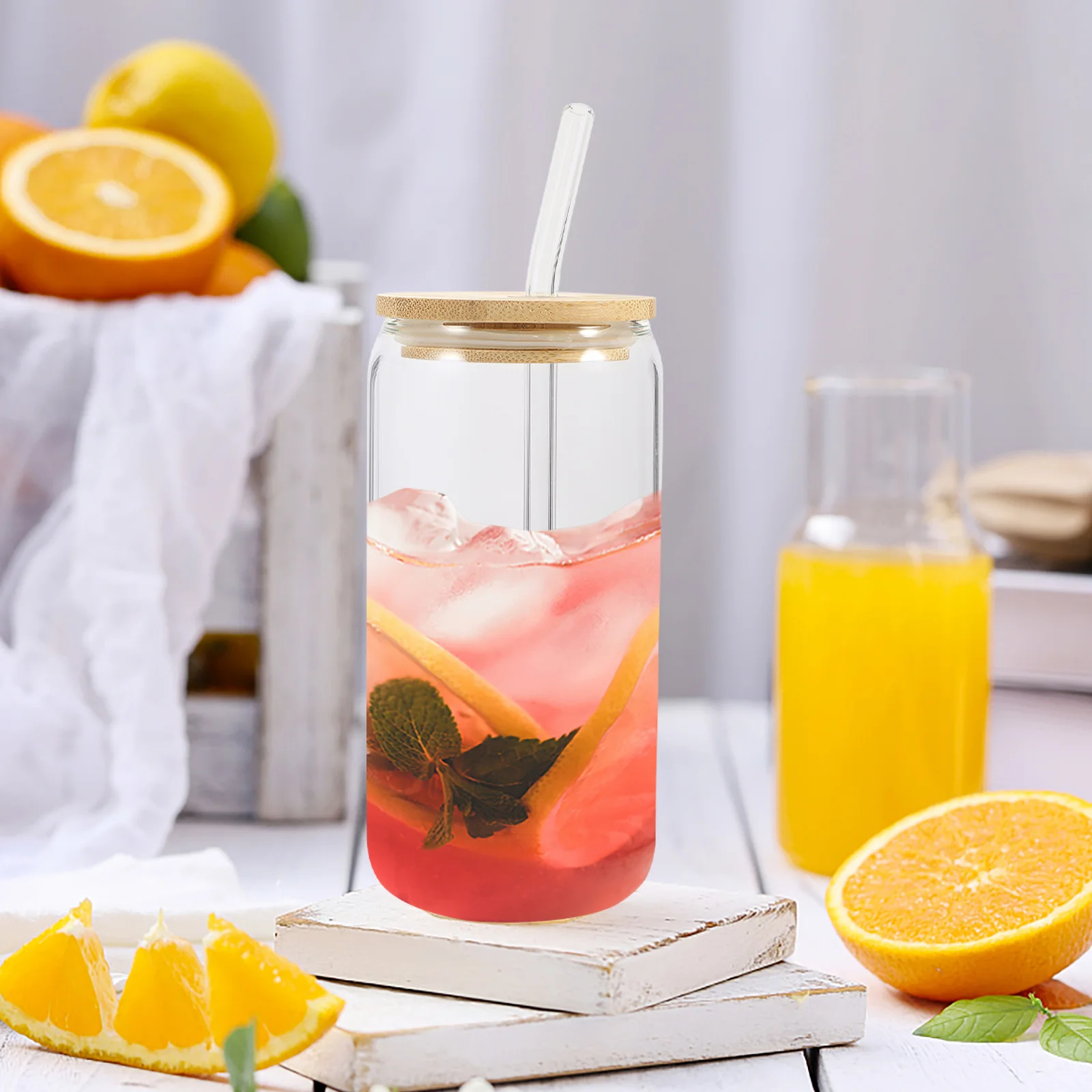 Кружка со льдом для кофе Бамбуковая крышка кружка напитков путешествий с