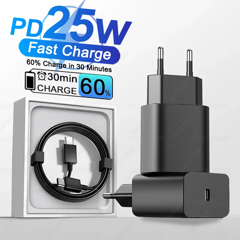 GRATUIT PD 25 Вт Устройство быстрой зарядки для Samsung Galaxy S24 S21 ...