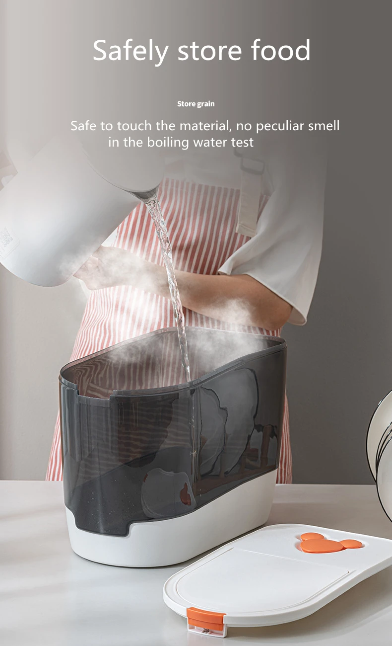 Кухонный Контейнер 5/10 кг ведро контейнер для хранения муки и риса с защитой от