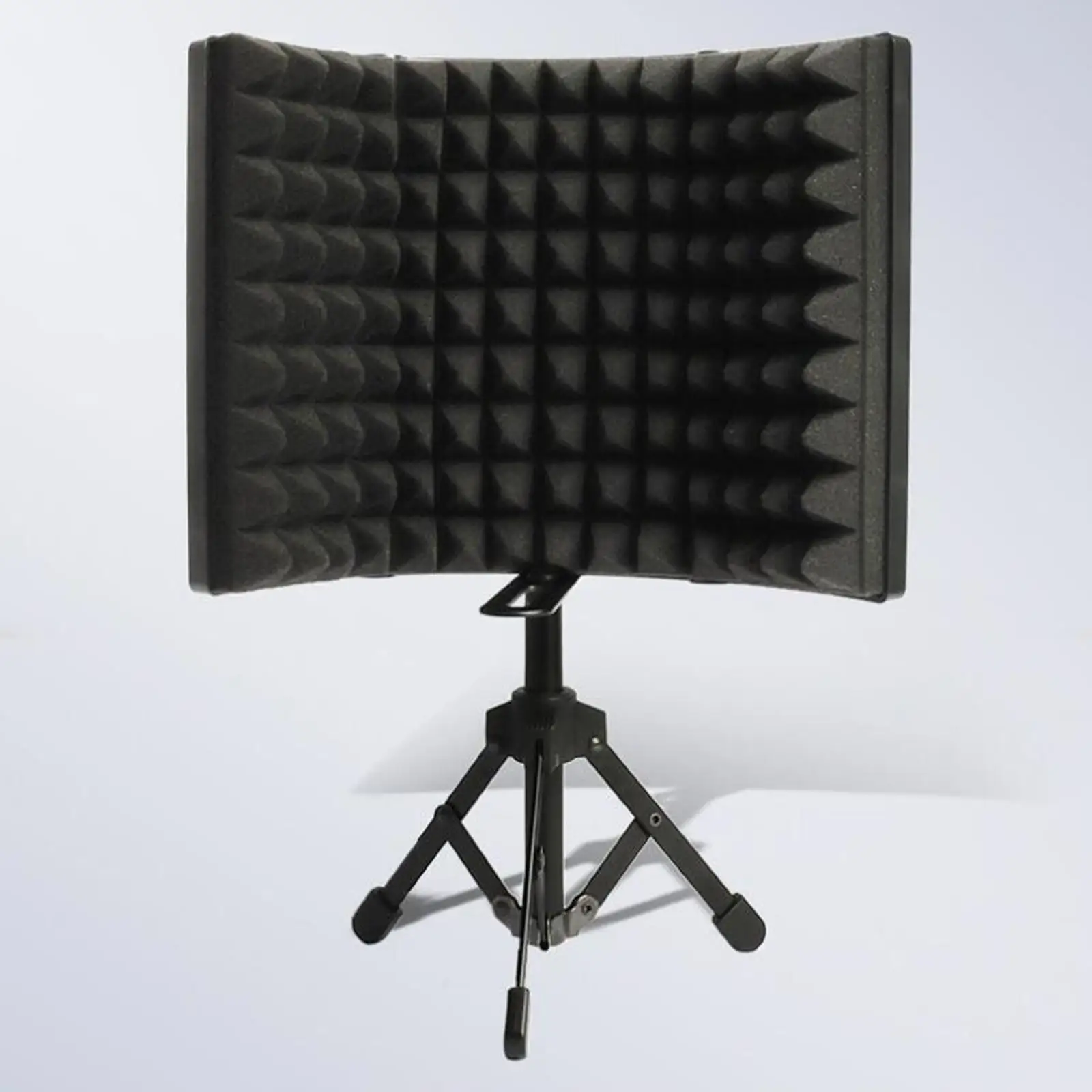 

Recording Studio Microphone Isolation Shield with - Windshield Mic Sound Absorbing Foam Reflector Foldable ,