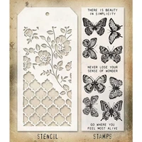 butterfly flower chinese element stamps stencil for 2022 scrapbook diary decoration embossing template diy greeting card