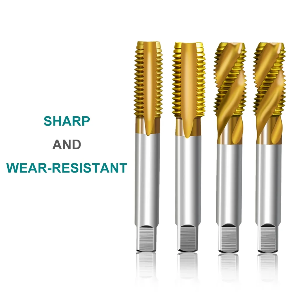 

Титановые 6542 HSS машинные метчики M2 M3 M4 M5 M6 M8 M10 M12 M14 M16 M18 M20