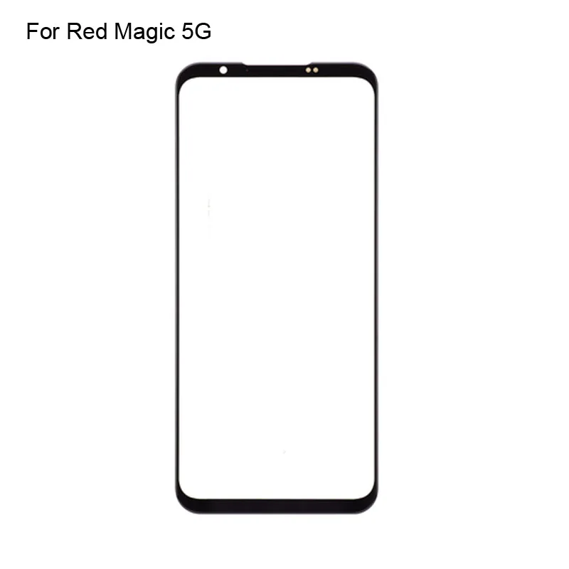 

2PCS For Red Magic 5G NX659J Outer Glass Lens For ZTE RedMagic 5G Touchscreen Touch screen Outer Screen Glass Cover without flex