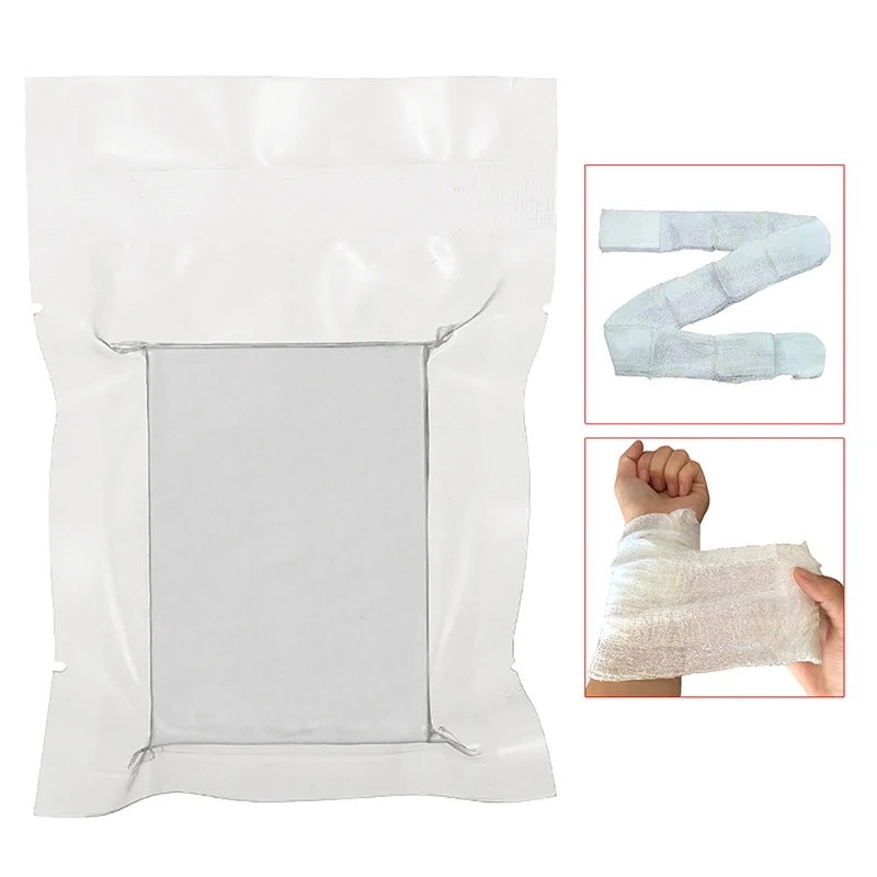 

Rescue Sterile Compressed Gauze for Emergency Wound Dressing First Aid and Trauma Kit Compressed Gauze Sheet