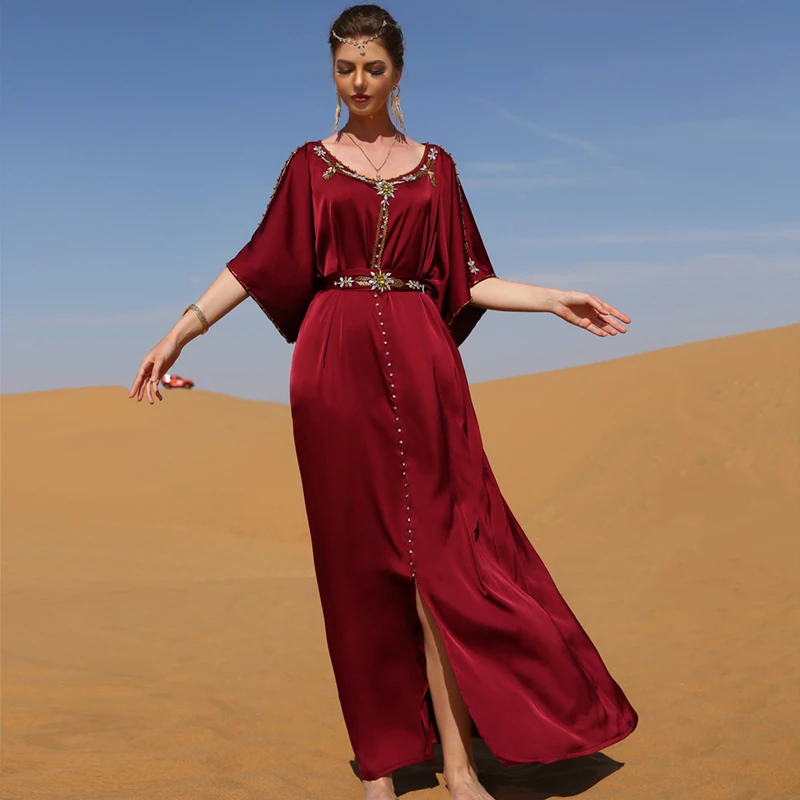 

Ramadan Vestido Longo Dubai Abaya Turkey Islam Arabic Pakistani Muslim Long Evening African Dresses For Women Robe Musulmane