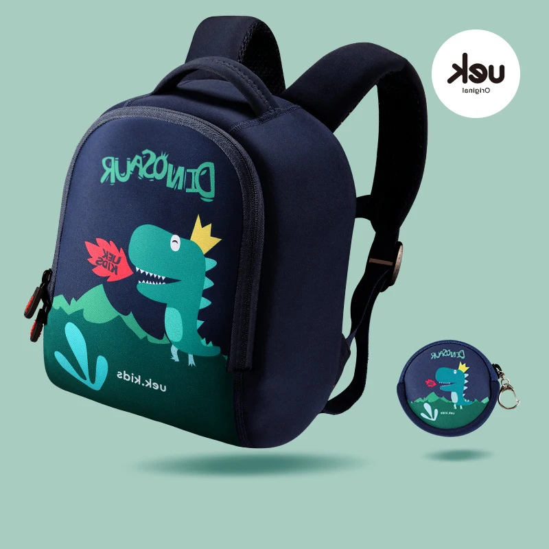 2023 New Cute Cartoon Zoo School Bag for Boys Kids Waterproof Backpack Girls 3D High-grade Mochila For 90-120cm Kids