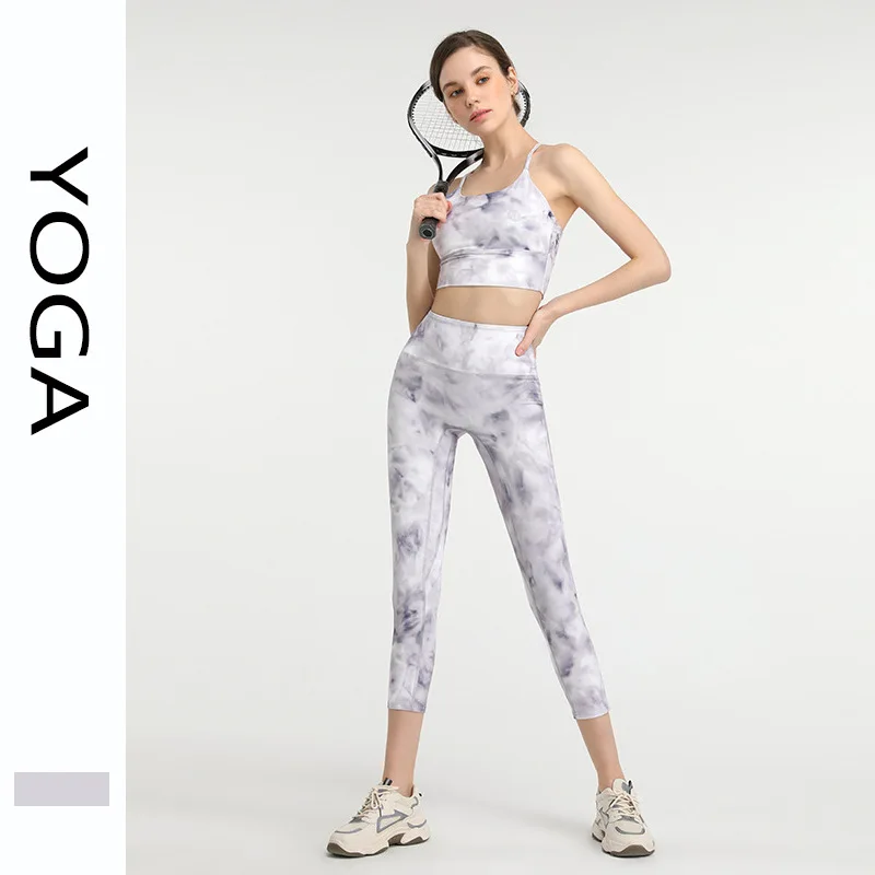 Tie Dye Alo Yoga Pants Sport Leggings Women Seamless High Waist Push Up Woman Tights Fitness Workout Leggins Gym Clothing 2023