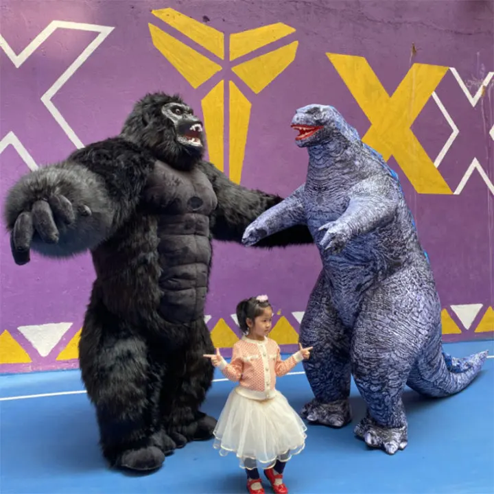 Надувной костюм в русском стиле гигантская панда искусственный для вечерние