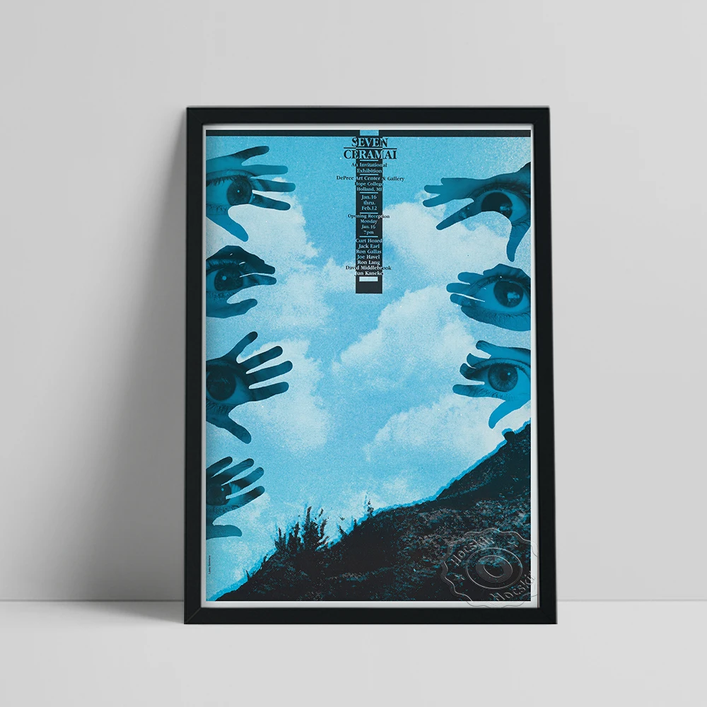 

Lanny Sommese Photomontage Vintage Art Print Poster Seven Ceramai Canvas Painting Skyline Eye Hand Abstract Wall Stickers Decor