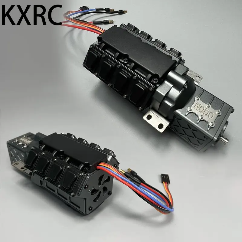 Metal High Torque Brushless Two-speed Gearbox for 1/14 Tamiya RC Truck Trailer Scania 770S Actros Volvo MAN LESU Car Accessorie