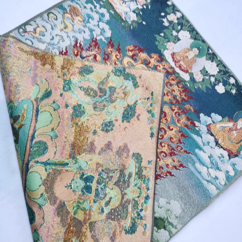 Тибетский вышитый шелковый ковер буддистского танка "Ваджрапани Чана Дордже" размером 36 дюймов для медитации и украшения дома.