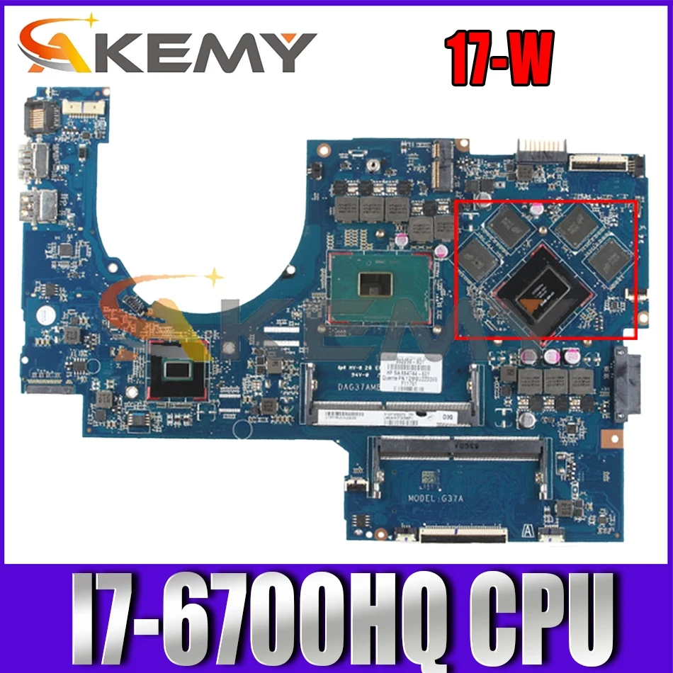 

Материнская плата для ноутбука HP Omen 17-W DAG37AMB8D0 862259-862259 SR2FQ Φ-A1, полный тест, 601 рабочий