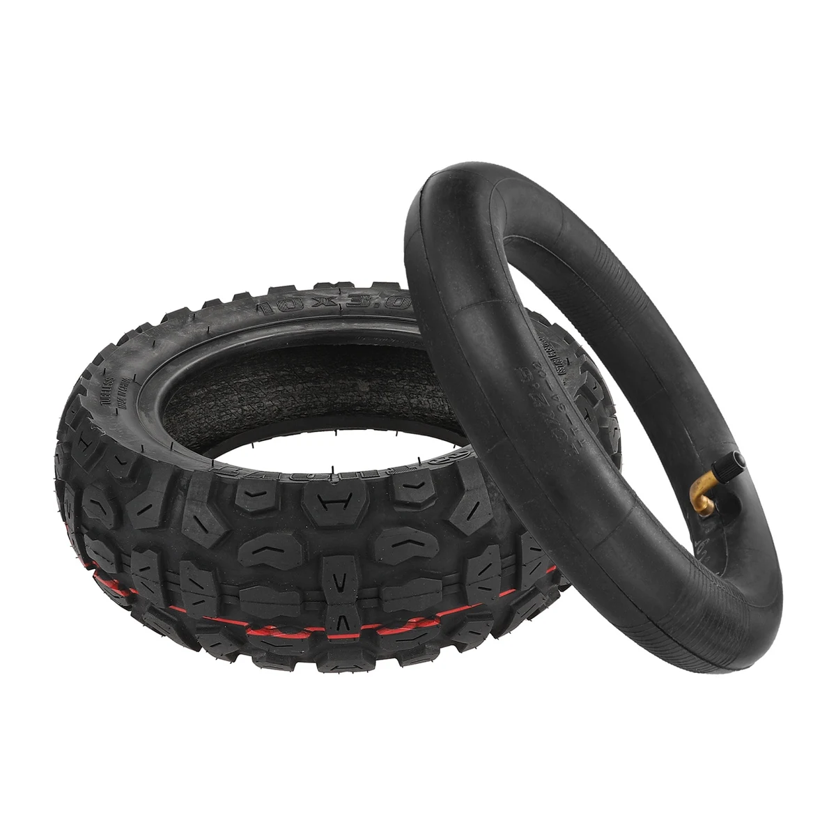 

10X3.0 Tubeless Tire for Electric Scooter Kugoo M4 Pro 10 Inch Anti-Skid Cross-Country Vacuum Tire,1Set