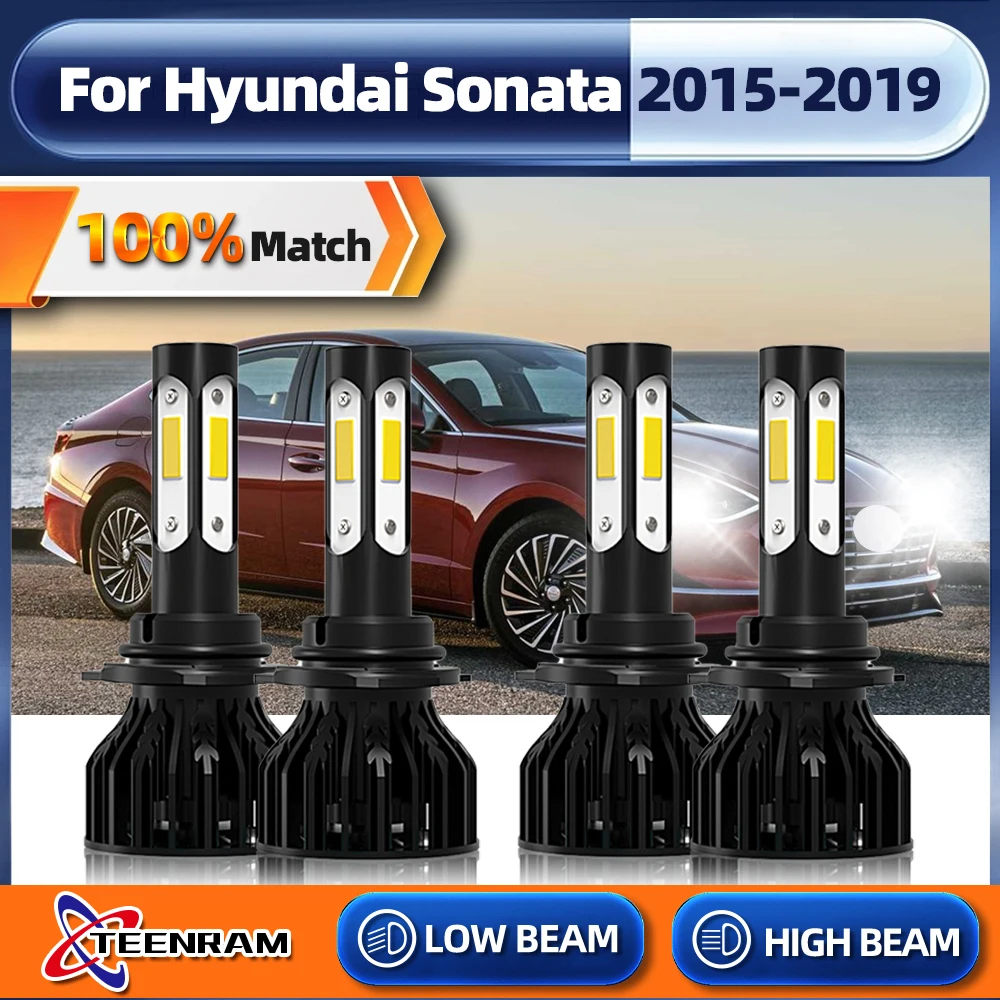 

9005 HB3 LED Headlight Bulbs 240W 40000LM Car Headlamp Turbo Auto Lamps 12V 6000K For Hyundai Sonata 2015 2016 2017 2018 2019