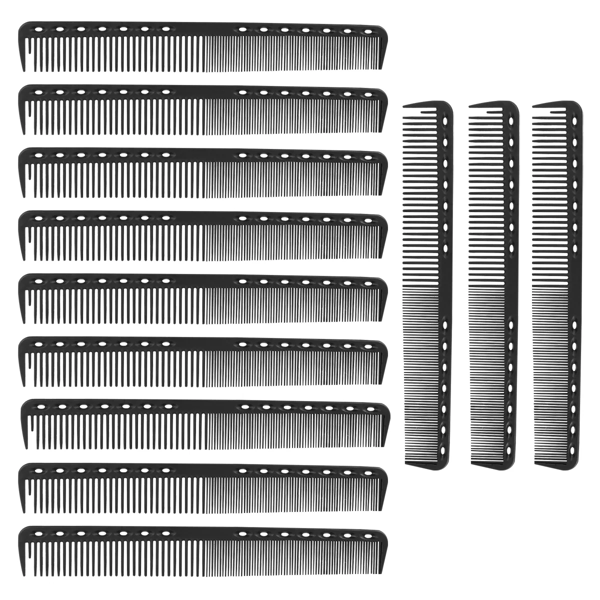 

12 Pcs High Temperature Resistance Man Mens Comb Fine Tooth Combs Hair Shearing