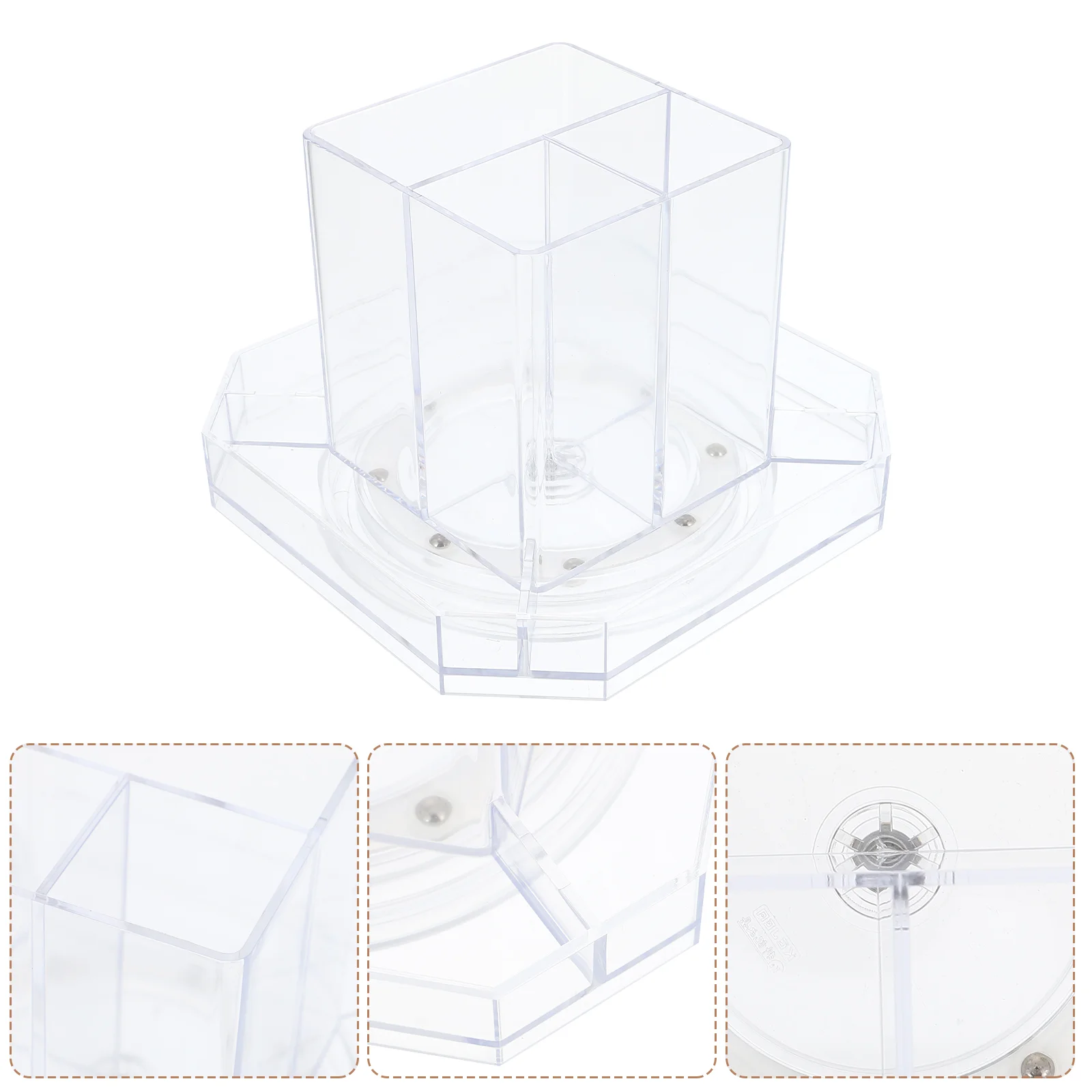 

Actylic Pen Holder 360 Degree Rotatable Art Supply Organizer Clear Pencil Holder