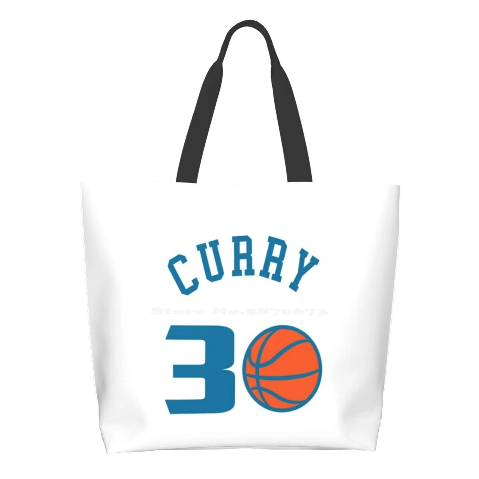 

Basketball Women Shopping Bag Girl Tote Large Size Curry Stephen Basketball Design Sport Sporting Outfit Look Cool Trendy