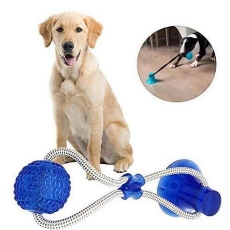 

Dog Toys Silicon Suction Cup Tug Dog Toy Pet Dogs Push Ball Toy Pet Tooth Cleaning Dog Toothbrush for Puppy large Dog Biting Toy