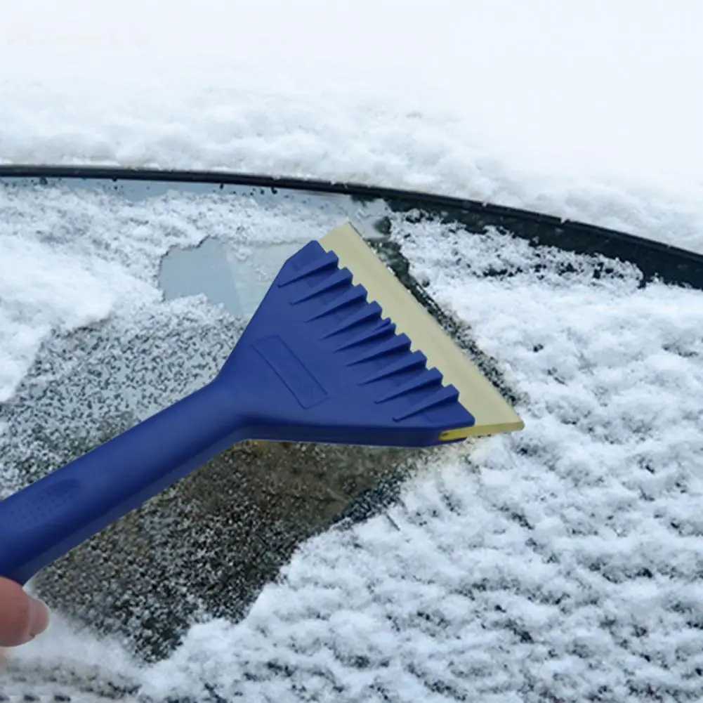 

Sturdy Auto Windshield Defrosting Shovel Ice Scraper Non-scratching Car Ice Scraper Non-slip Handle Car Cleaning Tool