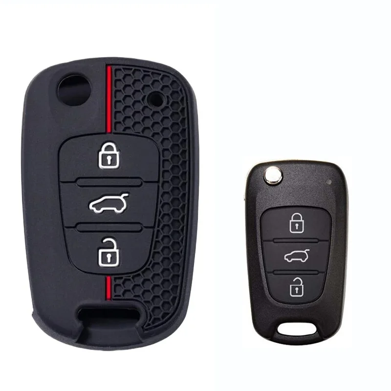 

Новый силиконовый чехол-книжка для дистанционного ключа автомобиля для Kia RIO K2 K5 Sportage Sorento для Hyundai I20 I30 I35 IX20 IX35 Solaris Verna