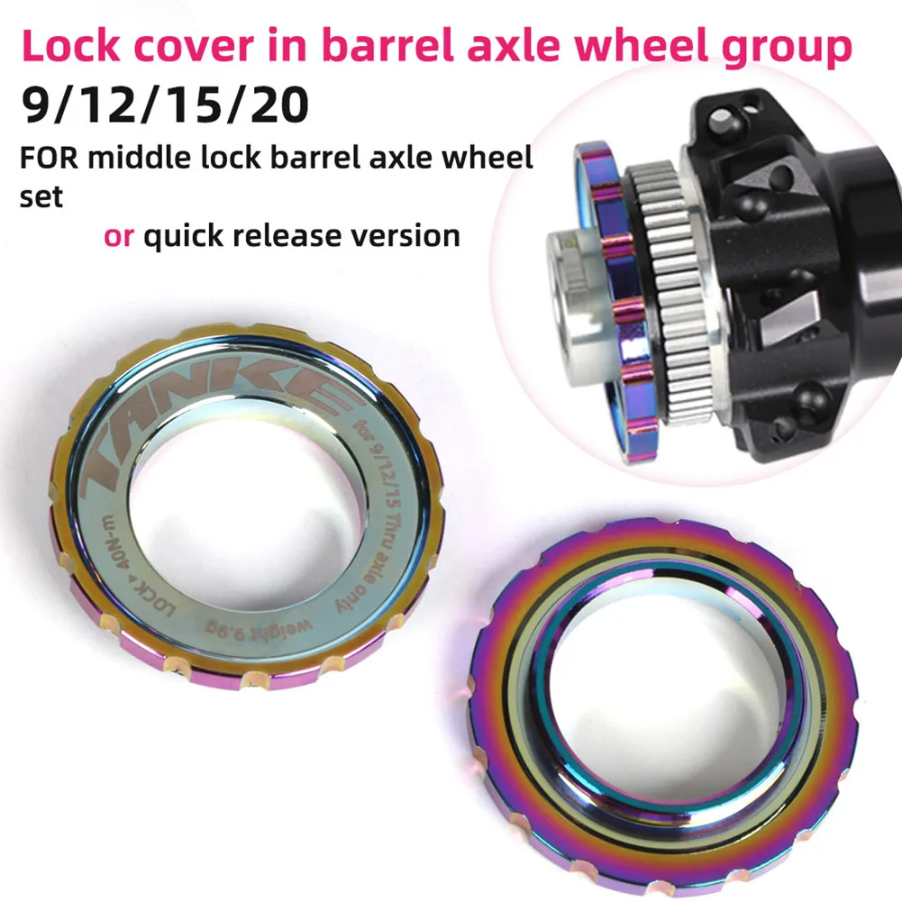 

Bicycle Centerlock Disc Brake Rotor Lockring Cover 9/12/15/20mm For-Shimano Aluminum Alloy Lock Covers Bike Spare Parts