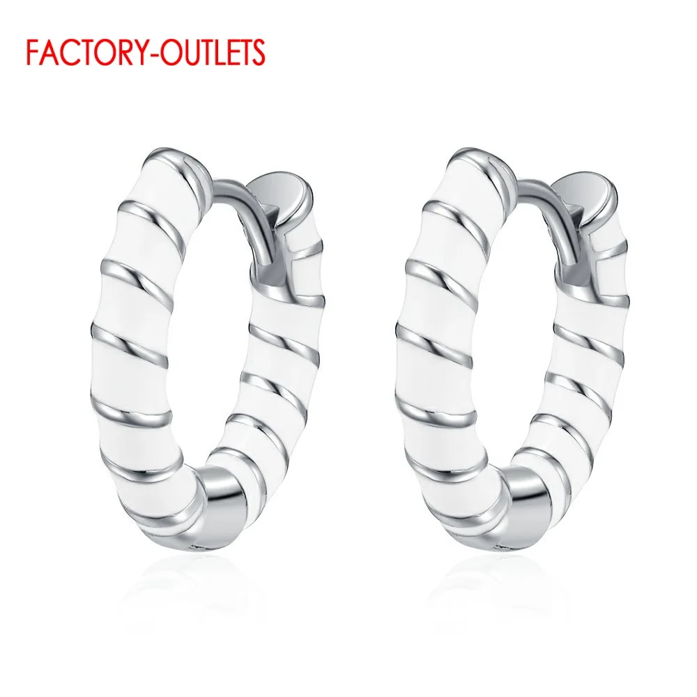 Высокое качество Новое поступление серьги-кольца из стерлингового серебра 925