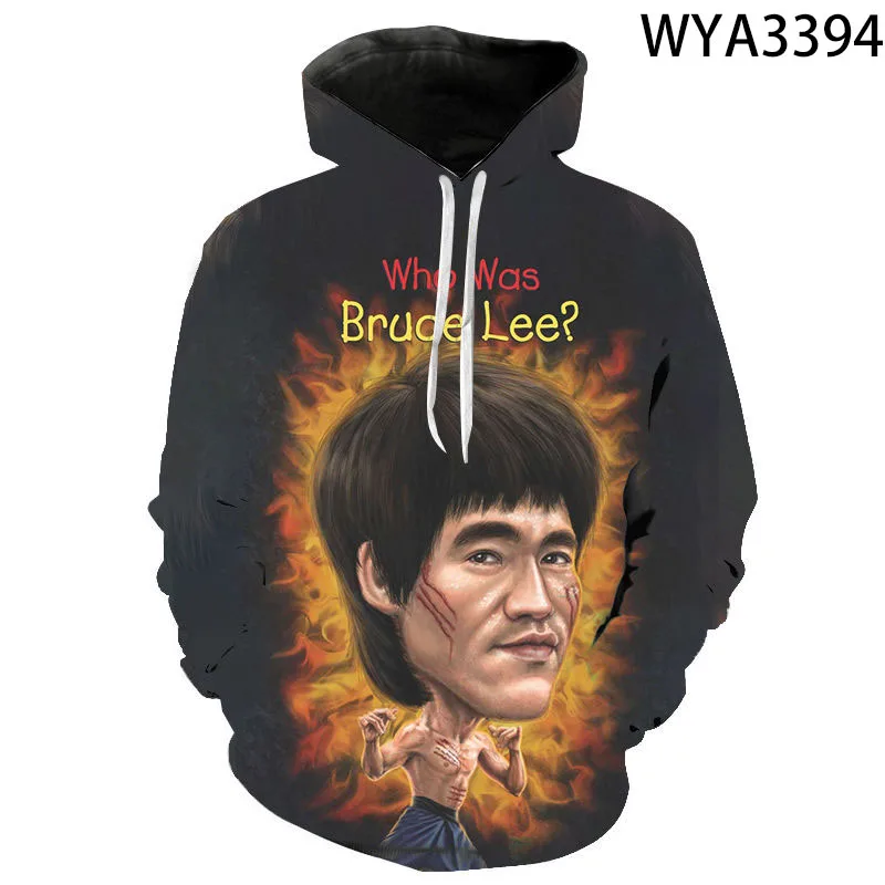 

2022 New Fashion Sweatshirts Men Women Bruce Lee 3D Printed Hoodie Casual Fashion Long Sleeve Streetwear Individuality Clothing