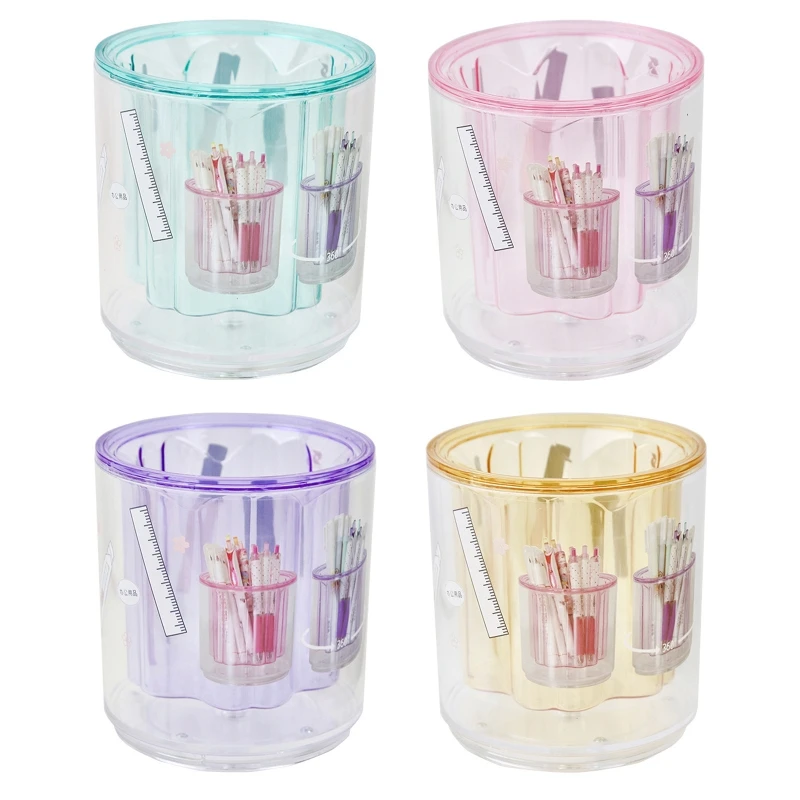 

Настольный органайзер для инструментов для макияжа, держатель для хранения, вращающийся чехол для кистей