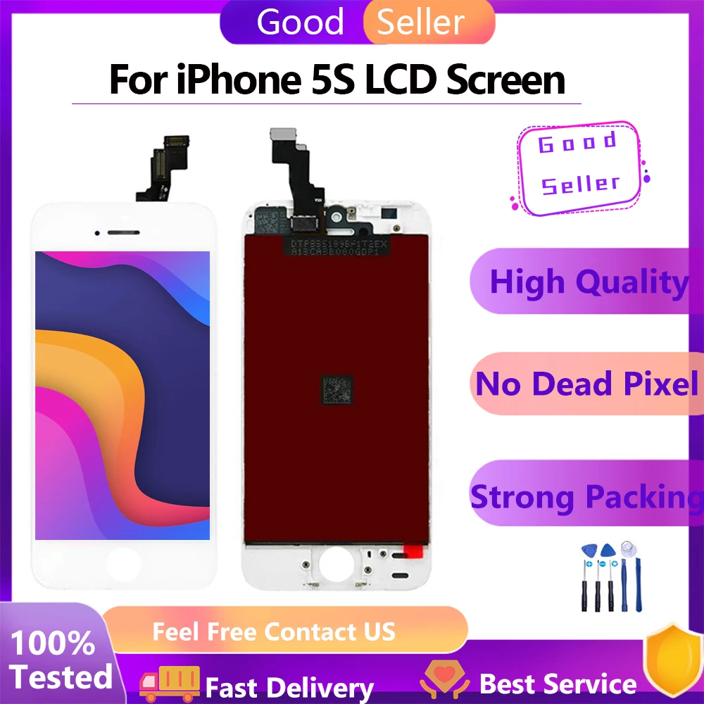 Высококачественный ЖК-дисплей для Iphone 5G, сенсорный экран для iphone 5 A1428 A1429 A1442, сменный ЖК-экран с дигитайзером в сборе