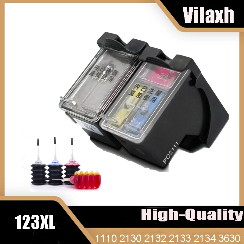 

Vilaxh Remanufactured 123XL Ink Cartridge For HP 123 XL For HP123 Deskjet 1110 2130 2132 2133 2134 3630 3632 3637 3638 Printer