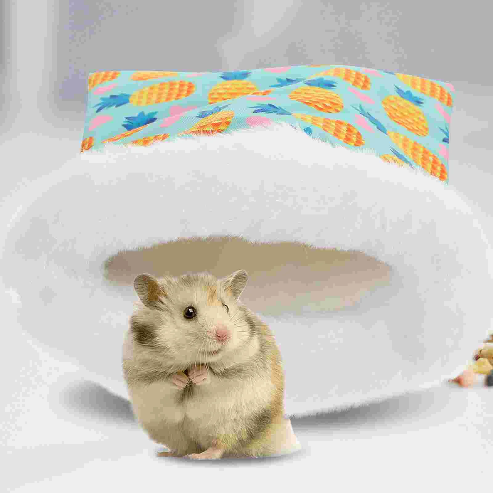 

Hamster Bed Guinea Pouchwarmnesthideout Winter Pet Toy Lovely Hammock Cave Rat Animal Sleeping Sack Hedgehog House Beds