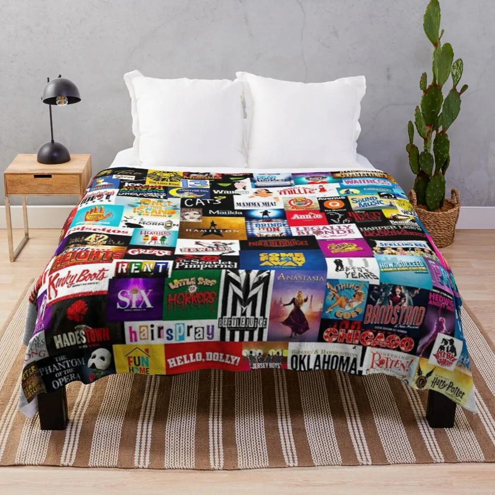 

music show logo Throw Blanket thermal blanket fleece bkanket