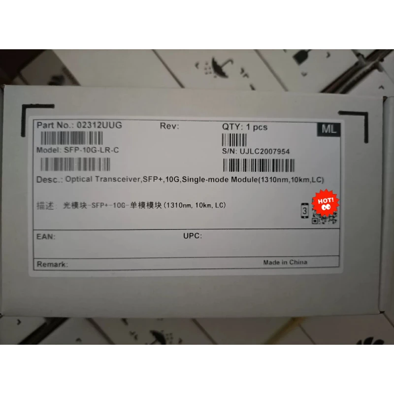 Фото Трансивер Huawei 02312UUG SFP-10G-LR-C 10G 1310нм 10км LC №1