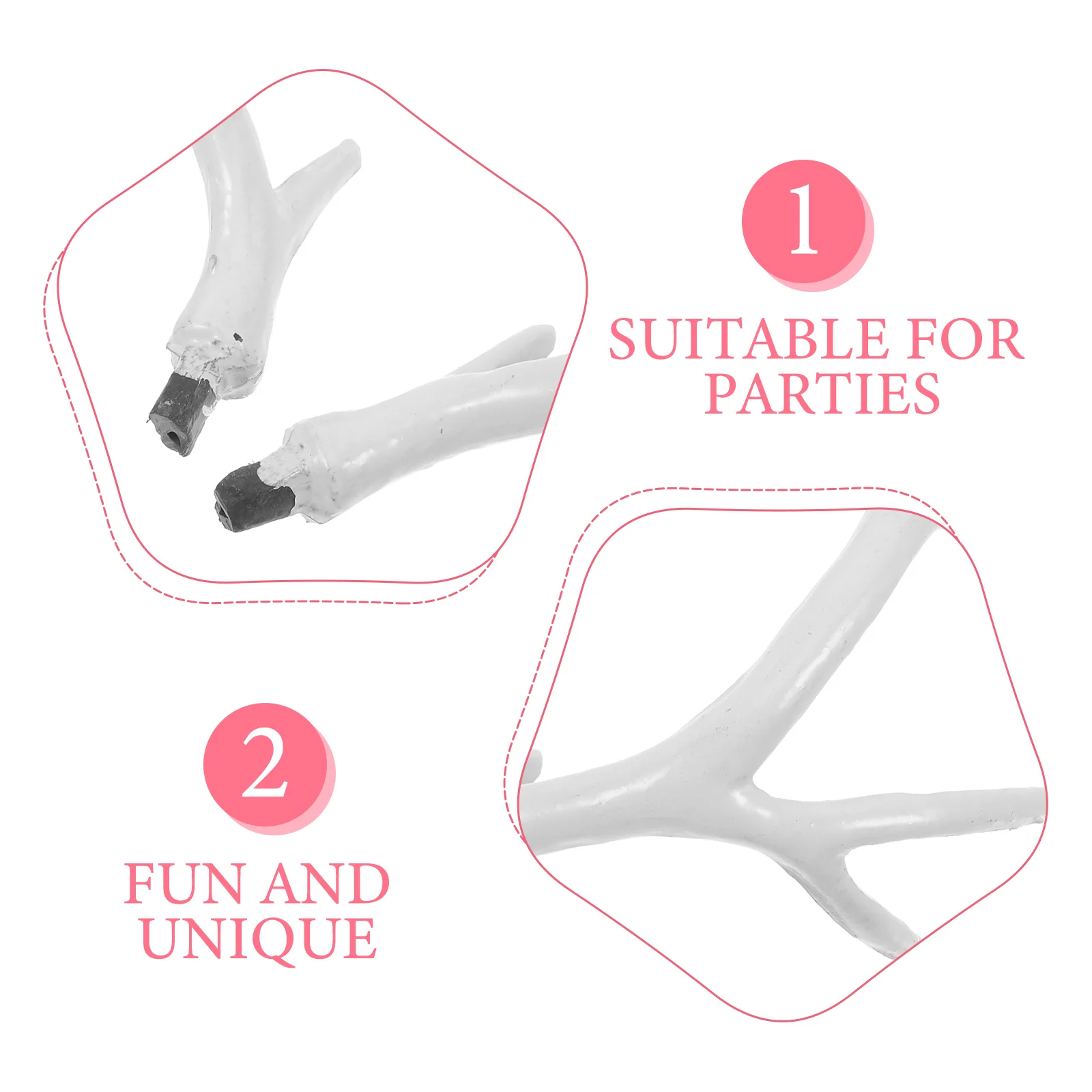 Искусственные рога белый рог оленя обруч для волос головные уборы аксессуар