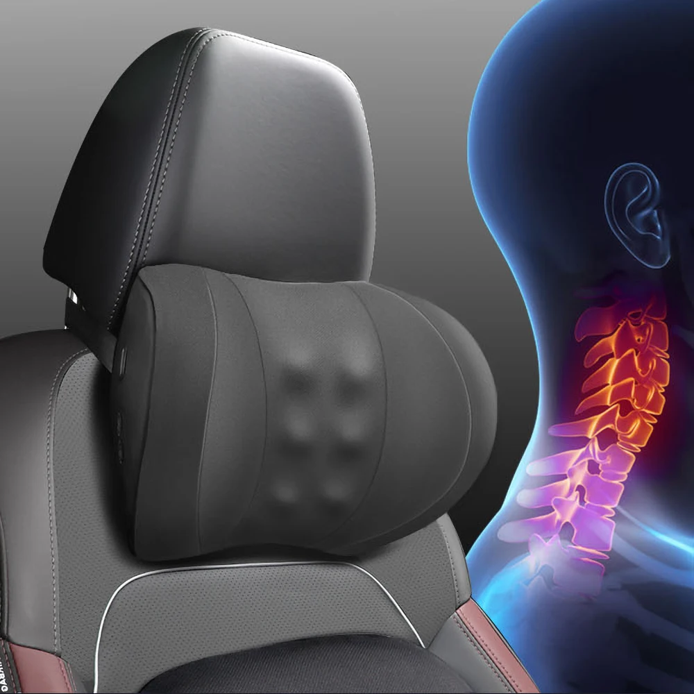 

6 Modes Car Electric Neck Pillow Massager Safety Seat Head Neck Auto Sofa Home Back Cushion Waist Headrest Support