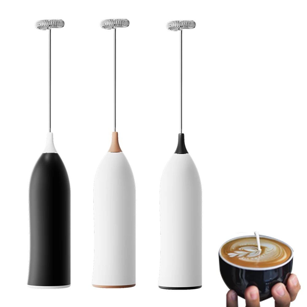 

Portable Milk Frother Handheld Egg Beater Drink Mixer Electric Coffee Foamer Cappuccino Stirrer Blenders Home Kitchen Whisk Tool