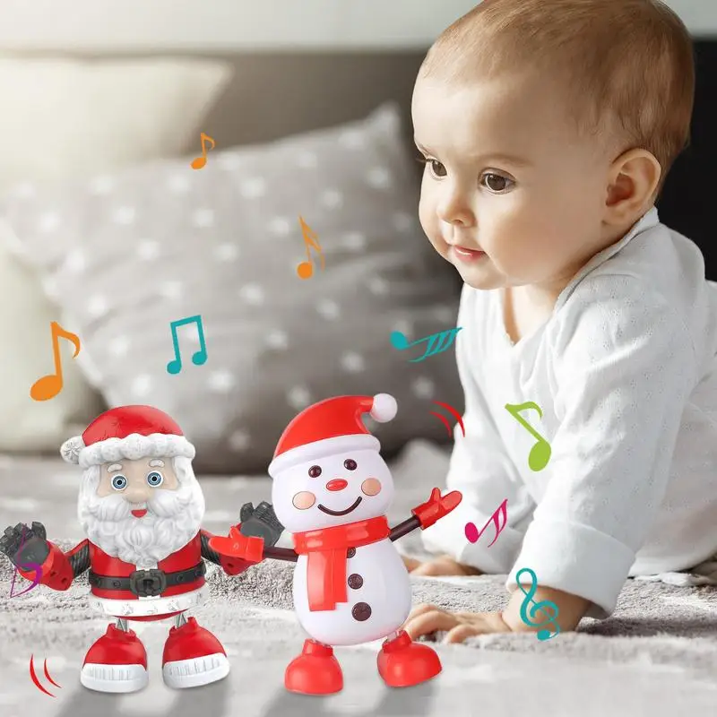 

Электрическая танцевальная игрушка, портативная стоячая игрушка Санта-Клауса Twerking на Рождество, многофункциональные электрические рождественские игрушки для детей